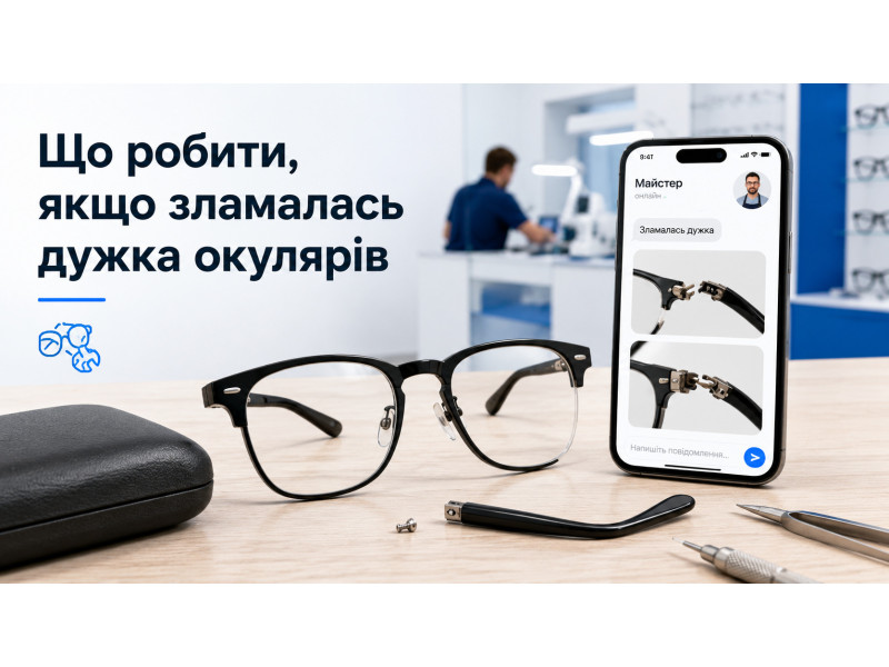 Что делать, если сломалась дужка очков