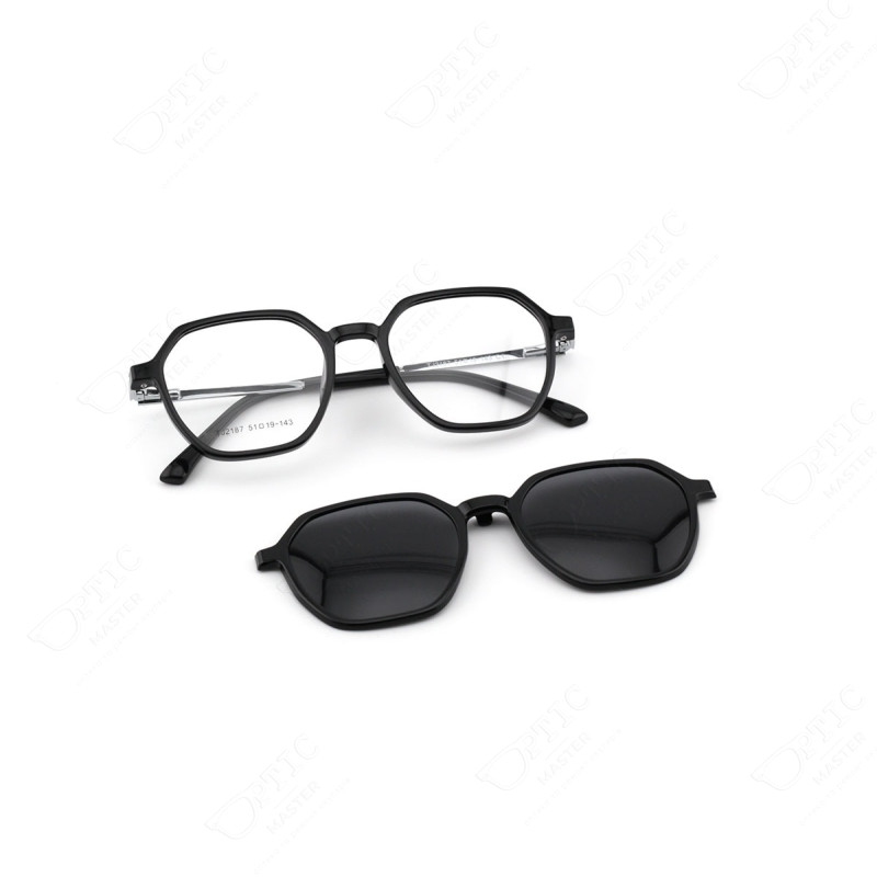 Оправа для очков  с солнцезащитным клипоном OptiGlass c01, 706