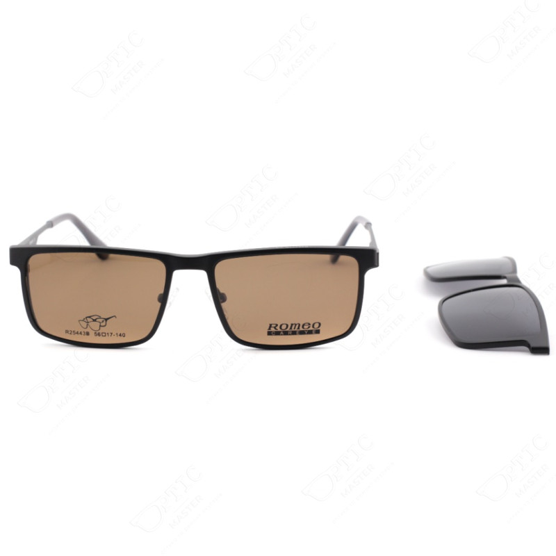 Оправа для окулярів з сонцезахисними кліпонами Romeo, 1427