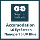 Линзы для очков Rupp+Hubrach 1.6 EyeScreen Nanoperl S UV BLUE